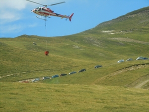 cement per helicopter