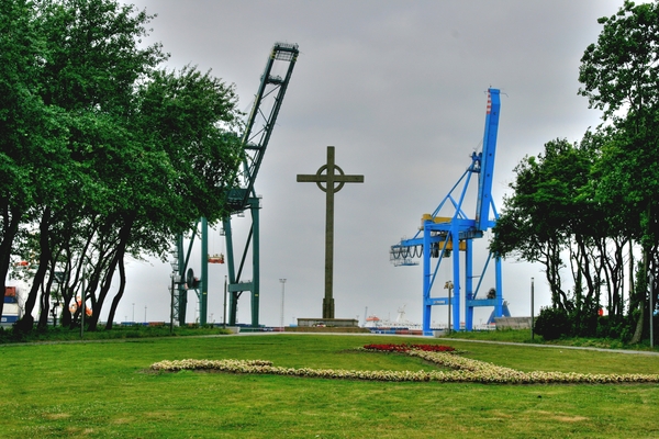 Het visserskruis in Zeebrugge