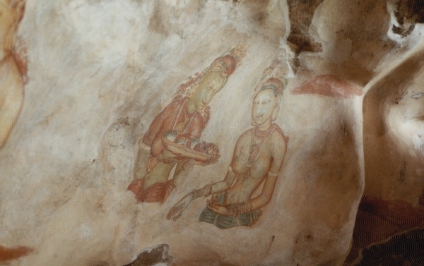 De hemelburcht van Sigiriya (muurfresco)