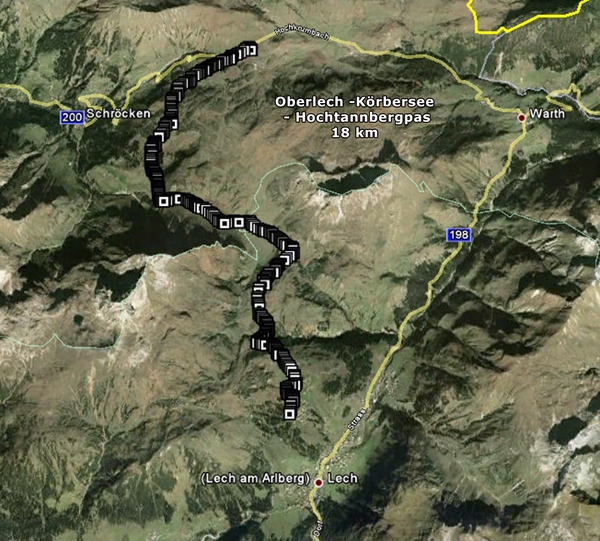 Wandeling Oberlech - Körbersee - Hochtannbergpas