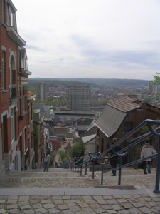 Luik _Montagne de Bueren, boven zicht