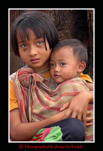Hilltribe kids - Karen - Mae Hong Son province.