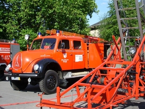 Tentoonstelling oude brandweerwagens