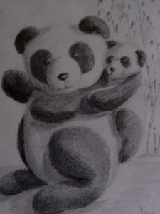 Kopie van Panda in potlood 01