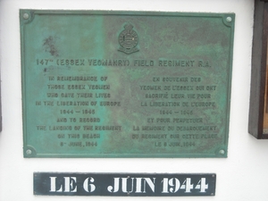 NORMANDIE2009103 Ter ere van  147e Field Regiment R.A. in  Asnell