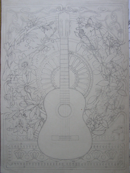 Studie voor aquarel