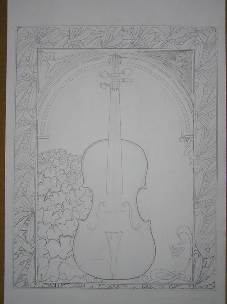 Studie voor aquarel
