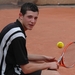 Michael op de tennis