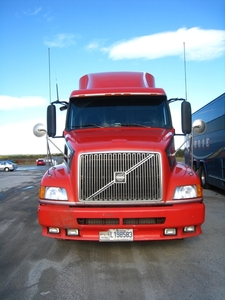 een van de vrachtwagens die rondrijden in Canada