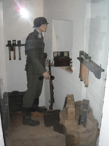 NORMANDIE2009062 Binnenzicht bunker  Batterij Merville