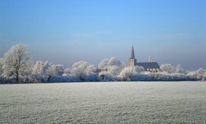 winterpanorama naar de erk