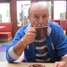 lekkere tas koffie drinken