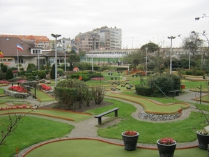 het minigolfparcour