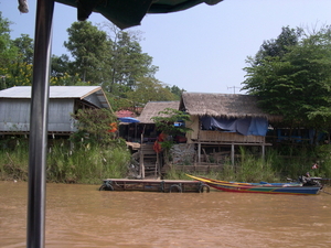Aan de oever van de Mekong ''Laos ''