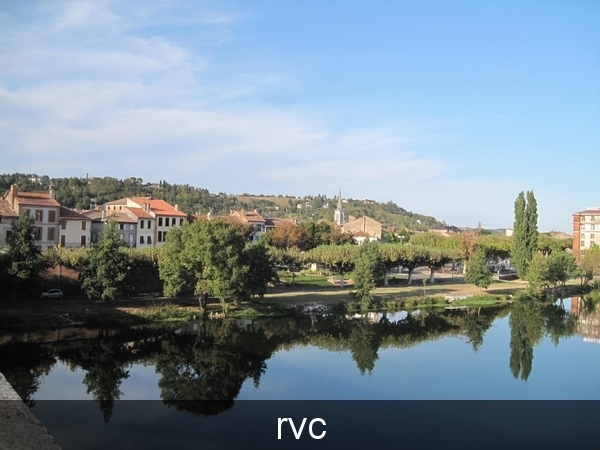 Over en naast de Garonne tot St-Antoine (30 hete kms)