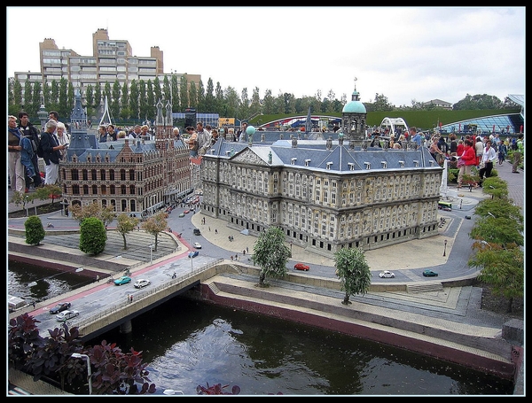 Miniatuur gebouwen Madurodam Holland