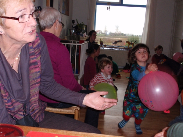 allemaal een eigen grote balon!