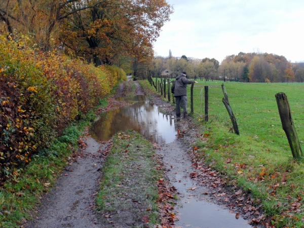 wel veel water en modder...