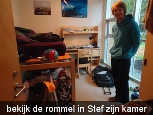 de rommel in Stef zijn kamer