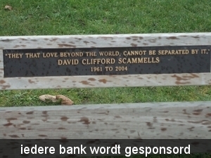 iedere bank wordt gesponsord