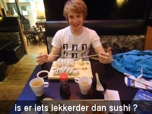 is er iets lekkerder dan sushi ?