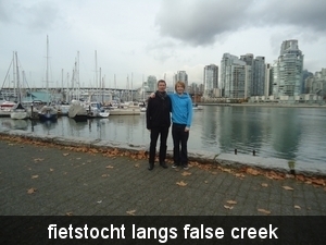 fietstocht langs false creek