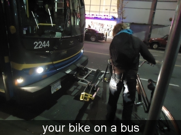 your bike on a bus