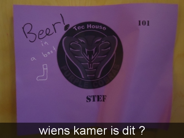 wiens kamer is dit ?