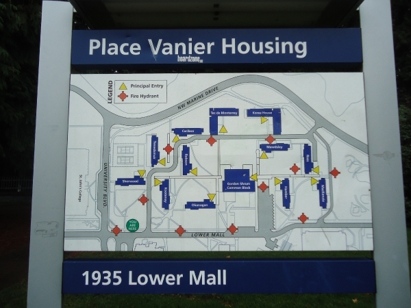 vanier park aan de lower mall