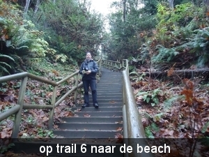 op trail 6 naar de beach