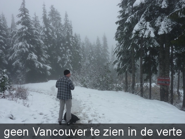 geen Vancouver te zien in de verte
