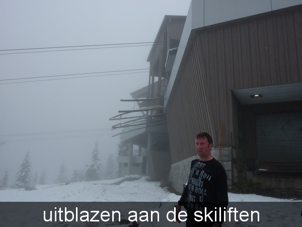 uitblazen aan de skiliften
