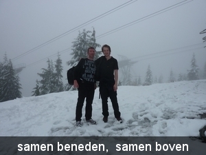 samen beneden,  samen boven