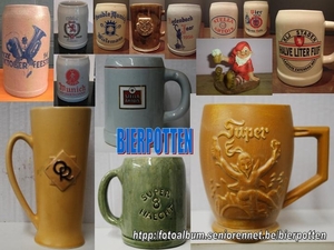 Verzameling bierpotten-Collection chopes