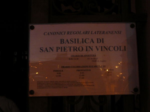 Basilica di San Pietro in Vincoli