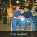 Chris en albert op werk