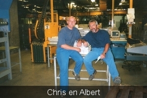 Chris en albert op werk