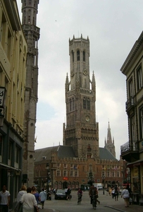 Onze eerste zicht van het Belfort van Brugge