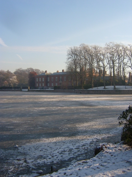 Dunham Massey in het ijs