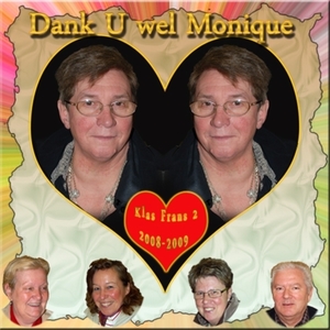 07Aalst  17 juni 2009 klasfeestje Frans 2  Dank u wel Monique