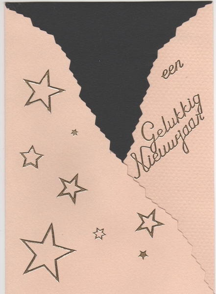 kaart met stickers en figuurschaar