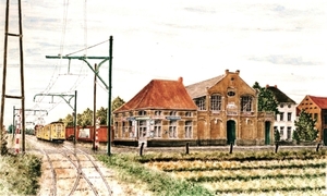 oude tramstatie van Rijmenam (jaren 50)