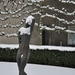 beeld in sneeuw hoge school tilburg