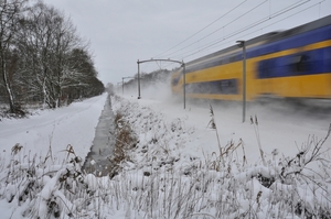 trein en sneeuw