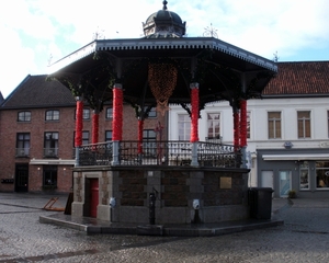 de kiosk op de markt..