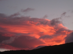 Zonsondergang boven de Canigou