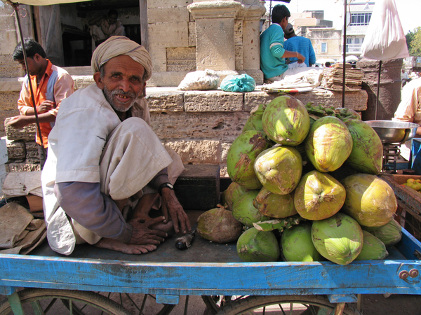 KOKOSNOOTVERKOPER - PORBANDAR