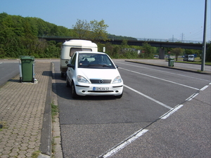 MB A Klasse met caravan (1)