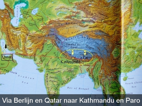 Qatar,Kathamdu,Paro,,Nepal,Bhutan