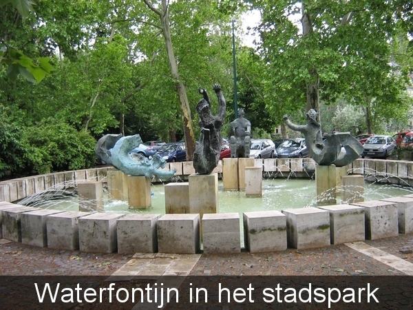 Waterfontijn in het stadspark